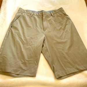 Adidas man tan color size 30 golf shorts, stretchy waist, amazing condition.